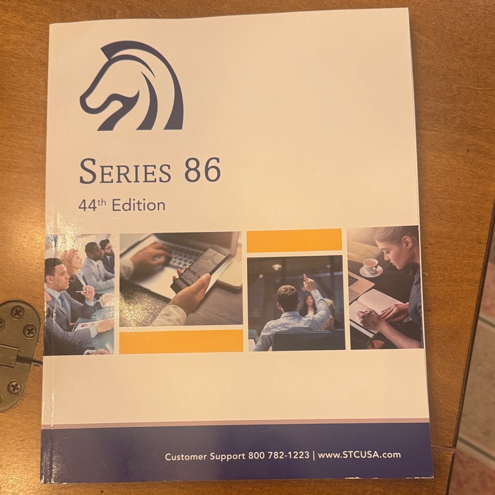 Series 86 44th Edition Manual - White with Blue and Orange Accents